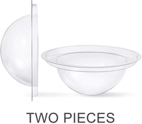Kit de moules ronds en plastique PET transparent recyclable de haute qualité pour la fabrication de bombes de bain parfaites