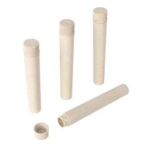UKETA Tubo CR biodegradável para recipiente de crianças, tubo de 72 mm e 116 mm com tampa de rosca, tubo de papel pop top