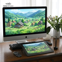 Tablette graphique LCD DigiDraw 13,3 pouces pour dessin, moniteur numérique professionnel avec stylet pour artistes – Le meilleur du fabricant