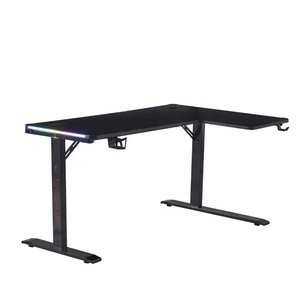 Best Seller Diseño Simple E-Sports Racing 160cm Escritorio de juegos grande con Led Mesa de PC profesional para adultos para juegos - Product Image 1
