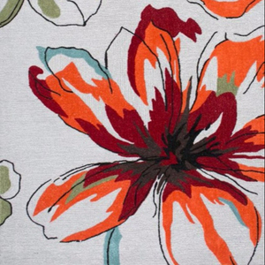 Tapis tufté à la main en laine de haute qualité Style simple moderne Design de fleurs Latex et coton - Product Image 1