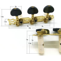 China Supplier Instruments Accessories Parts 2PCS Acoustic Guitar String Tuning Pegs