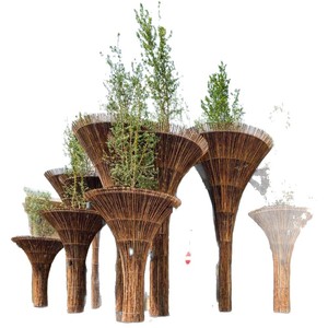 Bamboo Arches Pergolas Outdoor Decor Weather Resistant Garden Structures ZS 01 - Product Image 5