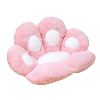 Couverture de canapé en peluche personnalisée avec pattes de chat et petit ours, décoration d'intérieur avec rembourrage en coton PP, jouet en peluche