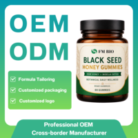 Gummies au miel de graines noires, curcuma et betterave – Complément botanique quotidien pour le bien-être – OEM ODM Marque privée Personnalisé