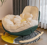 Fauteuil inclinable ModHomi de luxe nordique moderne, rembourré, pour chambre à coucher, détente, sommeil, balcon, loisirs, canapé individuel, chaise longue paresseuse