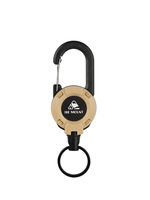Porte-clés multifonctionnel en acier inoxydable tactique d'extérieur, avec boucle télescopique, corde métallique, camping, haute résistance, anti-perte, facile à tirer