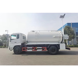 Camion de nettoyage des eaux usées diesel Dongfeng personnalisé 4x2, camion-citerne à vide à vendre - Product Image 6