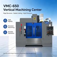 Centre d'usinage vertical LEYO VMC650, machine de fraisage CNC 3 axes avec broche BT40 et changement d'outil automatique