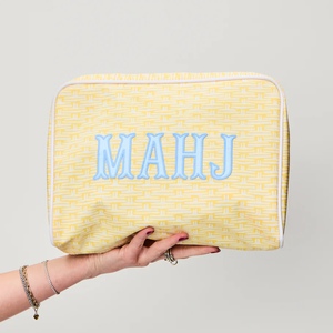 <span class=keywords><strong>Pochette</strong></span> Cosmetica a Righe per Viaggio, Borsa Trasparente Grande per Trucchi, <span class=keywords><strong>Pochette</strong></span> con Bordo Bianco MAHJ, <span class=keywords><strong>Organizer</strong></span> per Articoli da Toeletta - Product Image 1