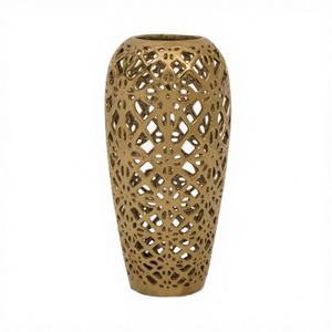 Jarrón de Piso Decorativo de Hierro con Recortes de Coral, Resistente al Óxido, Ecológico y de Alta Calidad, Hecho a Mano por Diva Collections, Ideal para Bodas y Aniversarios - Product Image 1