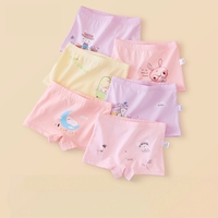 Calzones Tipo Bóxer de Algodón 5A Suaves y Transpirables para Niñas, Ropa Interior de Cuatro Puntas para Niñas Medianas y Grandes, Venta al Por Mayor