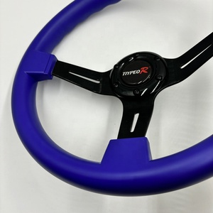 Volante Deportivo Universal ABS Azul de 14 Pulgadas y 7 cm de Profundidad, Estilo JDM - Product Image 5