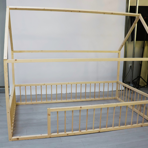 Lit Montessori de luxe en bois massif pour tout-petits, mobilier moderne, lits superposés pour enfants pour écoles et hôtels, utilisation en chambre à coucher - Product Image 2