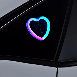 Lumière <span class=keywords><strong>d</strong></span>'ambiance <span class=keywords><strong>d</strong></span>écorative universelle en forme de cœur, contrôlée par application USB, à changement de couleur, pour fenêtre triangulaire de <span class=keywords><strong>voiture</strong></span> - Product Image 5