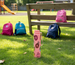 Borraccia per bambini con disegno animato, 750 ml, in plastica, per uso scolastico, con tracolla - Product Image 2