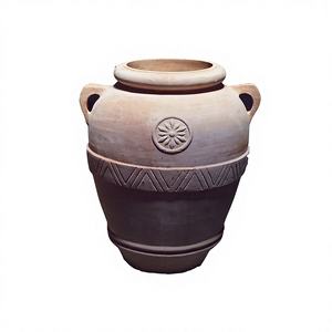 Pots de plantes modernes en terre cuite, grands et ronds, pour la décoration de la maison et du jardin, utilisation au sol, différentes couleurs, haute qualité, utilisation intérieure et extérieure - Product Image 1