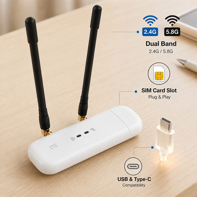 Original Brand ZTE Mf79U 4G Usb Wifi LTE Modem Wingle Cat4 150Mbps 4G Usb Wireless Dongle Modem