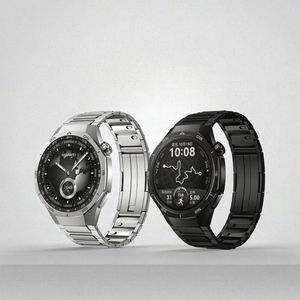 Correa de Acero Inoxidable de 22 mm de Nuevo Diseño, Cómoda Correa de Metal de Liberación Rápida en Color Titanio para Reloj Inteligente <span class=keywords><strong>Huawei</strong></span> GT5 para <span class=keywords><strong>Hombre</strong></span> - Product Image 3