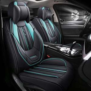 Fundas de asiento de coche de cuero Pu 5d, conjunto completo de fundas de asiento de coche <span class=keywords><strong>para</strong></span> <span class=keywords><strong>Kia</strong></span> <span class=keywords><strong>Rio</strong></span> - Product Image 3