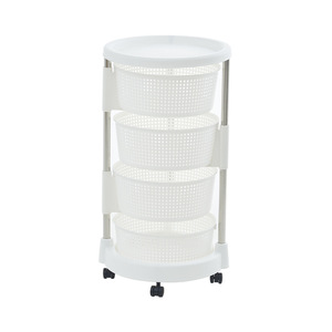 <span class=keywords><strong>Carrito</strong></span> de almacenamiento para cocina, cesta para patatas, frutas y verduras, estante de almacenamiento giratorio de 5 niveles, soporte de suelo con ruedas - Product Image 6