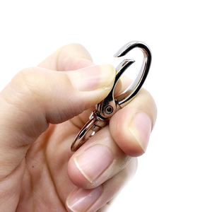 Khóa móc kim loại cao cấp chống nước, khóa xoay rộng, móc khóa dây đeo, móc khóa cho chìa khóa, túi xách, đồ thủ công DIY, kiểu kim loại - Product Image 6