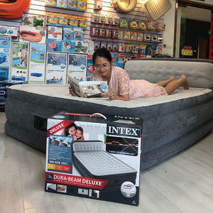 <span class=keywords><strong>Cama</strong></span> Inflable INTEX Ultra Plush Queen Size Serie Dura-Beam, Colchón Inflable <span class=keywords><strong>Plegable</strong></span> para el Hogar, Muebles para Sala de Estar, Cabecera Dura-Beam - Product Image 6