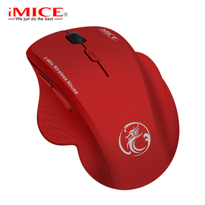 G6 Ergonomic 2.4GHz không dây Chuột quang 3D phong cách 6 nút <span class=keywords><strong>USB</strong></span> 800/1200/1600 dpi cho văn phòng chơi game có sẵn màu đỏ/xám/đen - Product Image 5