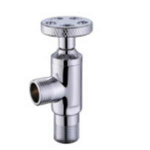 Robinet d'arrêt en cuivre fileté 1/2 pouce pour toilettes et lavabos, eau chaude et froide - Product Image 4