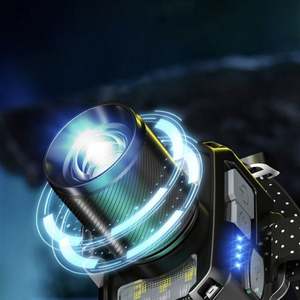 Zoom puissance affichage détection de mouvement Rechargeable extérieur étanche nuit lampe courante forte lumière phare pêche phare - Product Image 2