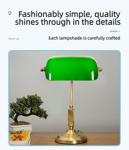 <span class=keywords><strong>Paralume</strong></span> Vintage a Forma di Cuscino in <span class=keywords><strong>Vetro</strong></span> Verde Originale per Lampada da Scrivania da Banca Illuminazione Industriale - Product Image 5