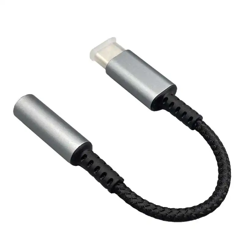 digital type c to 3.5mm earphone headphone jack adapter cable audio converter