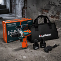 Ensemble de perceuse sans fil rechargeable, moteur sans balais léger et portable, batterie au lithium 12V, bricolage