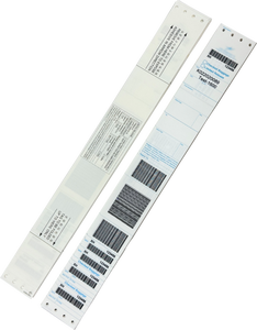 Pegatinas de equipaje rectangulares térmicas directas duraderas y autoadhesivas para aerolíneas - Product Image 3