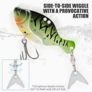 Lot de 5 leurres VIB en métal pour lancer longue distance, leurres artificiels bioniques pour la pêche au bar, au <span class=keywords><strong>brochet</strong></span> et aux poissons prédateurs - Product Image 3