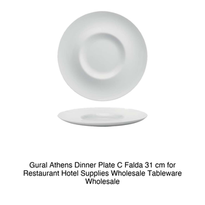 Athens Dinner <b>Plate</b> with Rim 31 cm Gural Atn31Gdu00 - Product Image 2