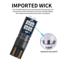 Nouveau 921 168 192 T10 194 W5W 3030 10SMD LED clignotant et ampoule d'avertissement de poussière pour les voitures ampoule de remplacement automatique