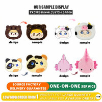 Mignon doux Mini chat dessin animé stockage personnalisé portefeuille en peluche porte-monnaie sac à fermeture éclair peluche porte-monnaie tissu personnalisé