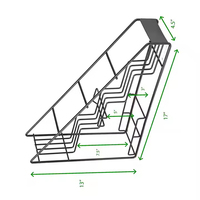 Café Sirop Rack Stockage 4 Couches Minimaliste Noir Métal Boisson Bière Vin Sirop Bouteille Organisateur Titulaire Présentoir