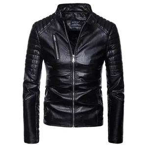 Vintage Black Leather Motorcycle Jacket With Multiple Zippers For Men Premium Quality Punk Style Coat