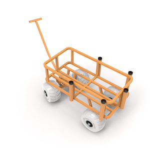 Carrello Pieghevole in Alluminio per Pesca/Spiaggia, Resistente, con Grandi Ruote Gonfiabili, Personalizzabile OEM - Product Image 3