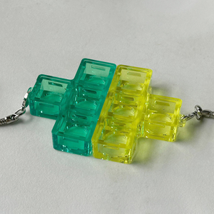 4 <b>Keys</b> T-Shape Transparent DIY Matching PC Decompression Button Toy <b>Blank</b> Switch Tester Keychain - Product Image 2