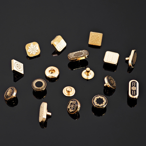 Classic Gold Metal <b>Snap</b> Buttons With Embossed Floral Patterns Oval Square Shapes Nickel Free Decorative <b>Fasteners</b> - Product Image 6
