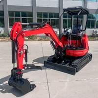 Pengiriman Gratis Excavator Mini Yovve Mesin Kubota Epa 2.5 Ton Crawler Micro Digger 1 Ton 2 Ton Excavator Kecil Pertanian untuk Dijual
