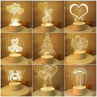 Télécommande 16 couleurs 3D veilleuse Illusion lampe 3d base de lampe acrylique base de lumière led bases de lumière pour acrylique