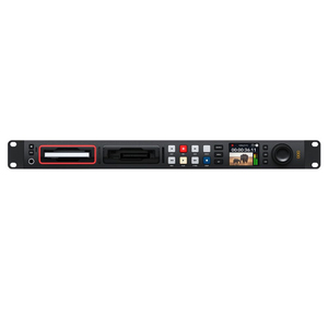 Blackmagic <span class=keywords><strong>Design</strong></span> HyperDeck <span class=keywords><strong>Studio</strong></span> Broadcast Grade Montado en rack Tarjeta SD <span class=keywords><strong>dual</strong></span> <span class=keywords><strong>Dual</strong></span> SSD Grabadora de disco duro BMD 1U Grabadora - Product Image 1