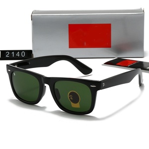 Lunettes de <span class=keywords><strong>soleil</strong></span> carrées en métal Ray 2140, tendance 2025, polarisées UV400, vintage, premium pour hommes et femmes, lunettes de haute qualité, logo personnalisé - Product Image 4