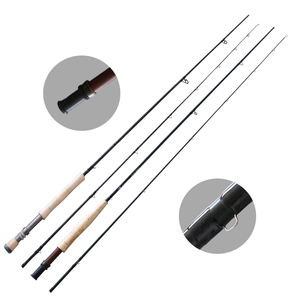 <span class=keywords><strong>Canne</strong></span> à pêche à la <span class=keywords><strong>mouche</strong></span> souple à action rapide en carbone pour eau douce avec porte-moulinet pour ruisseau, rivière, lac - Product Image 1