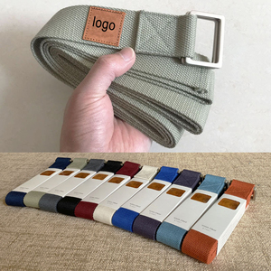 Correa de Yoga de 8 pies de Largo, Cinturón de Yoga de Alta Calidad con Hebilla Rectangular, Correa de Yoga de 8 pies de Largo con Logotipo Personalizado Iyogasports, Etiqueta Tejida - Product Image 1