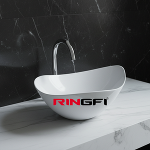 Le <span class=keywords><strong>lavabo</strong></span> <span class=keywords><strong>de</strong></span> comptoir blanc <span class=keywords><strong>de</strong></span> forme irrégulière <span class=keywords><strong>de</strong></span> l'hôtel et l'évier en céramique en forme <span class=keywords><strong>de</strong></span> feuille facile à nettoyer <span class=keywords><strong>de</strong></span> la <span class=keywords><strong>salle</strong></span> <span class=keywords><strong>de</strong></span> <span class=keywords><strong>bain</strong></span> moderne - Product Image 2